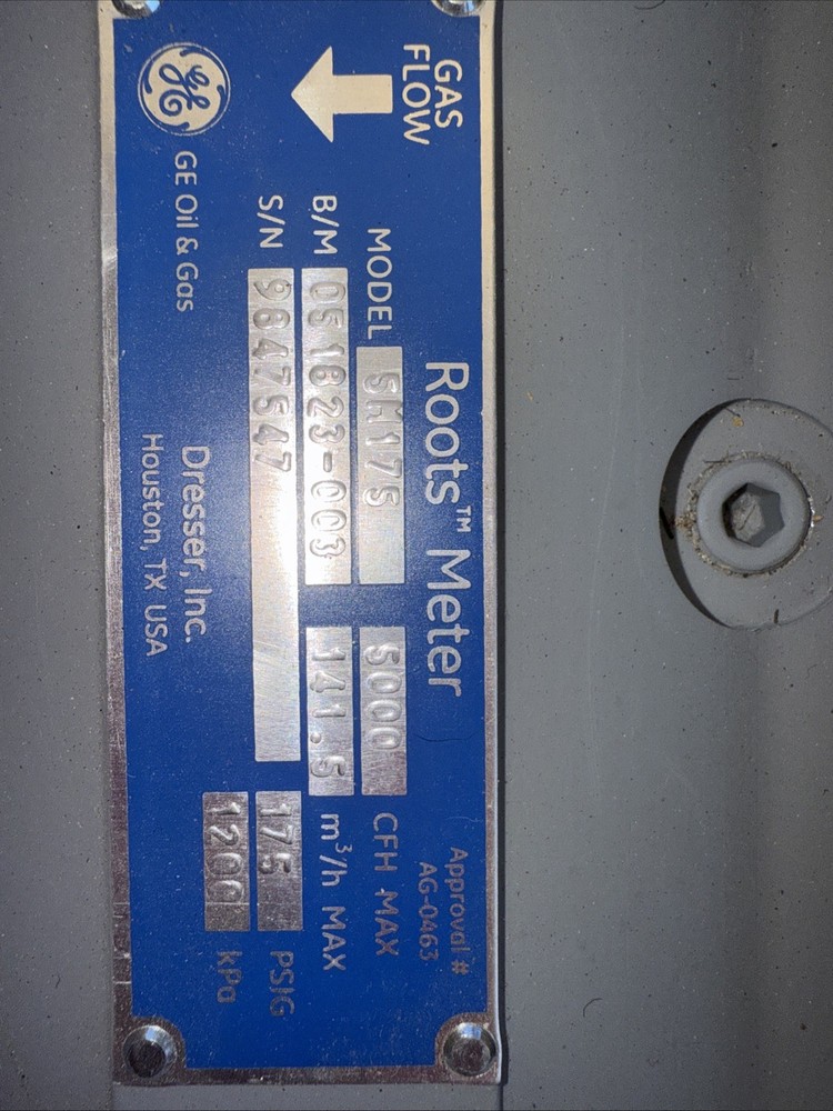 5m175 Roots Meters With Upgrades GE