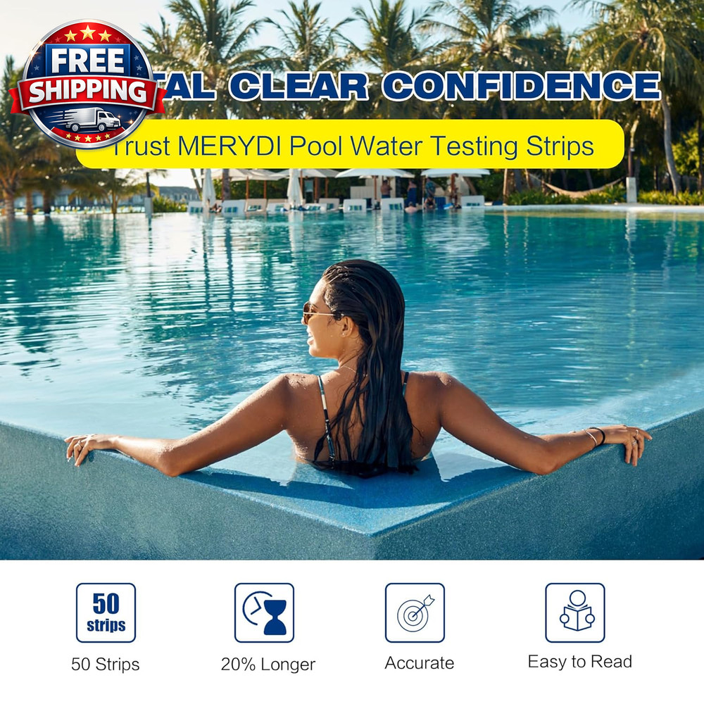 Phosphate Test Kit for Pool,50 Strips Phosphate Test Strip