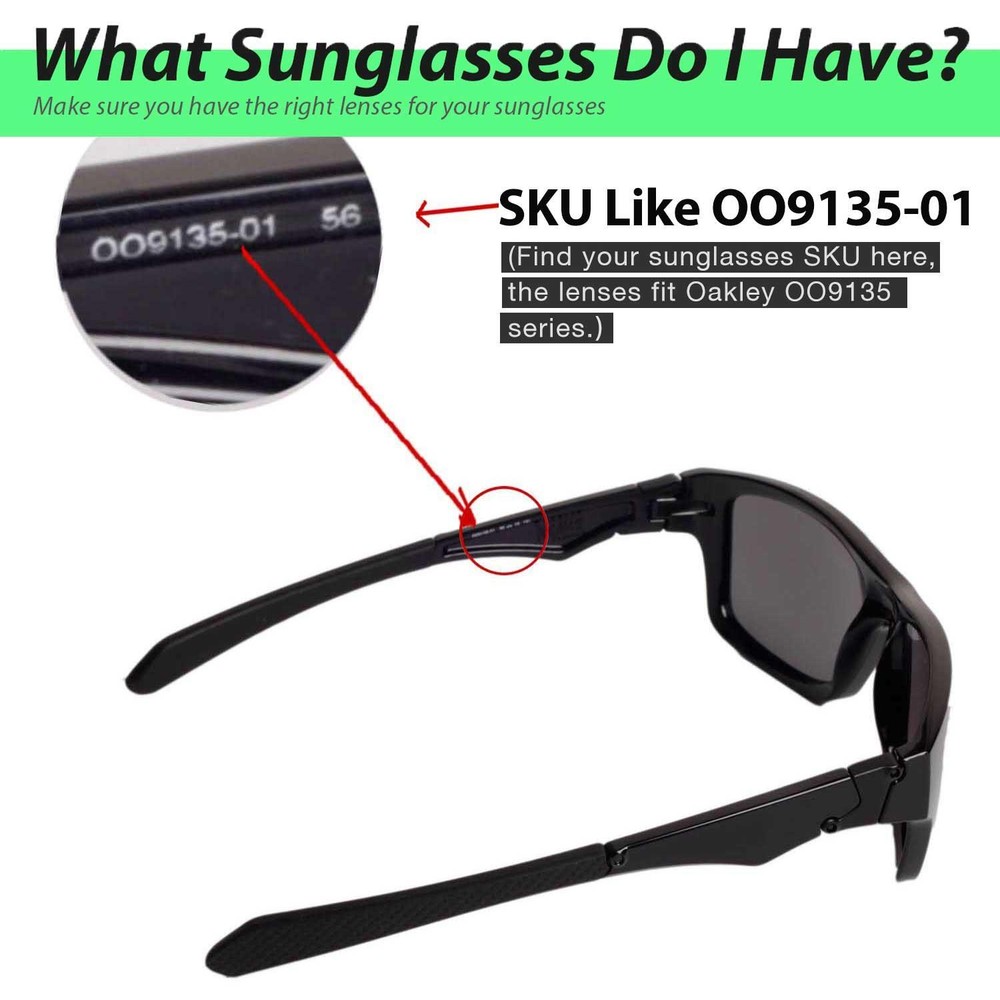 Walleva Black Non-Polarized Replacement Lenses for Oakley Jupiter Squared