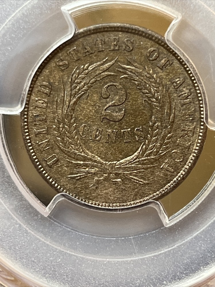 1864 2 cent $0.02 PCGS MS63BN Large Motto