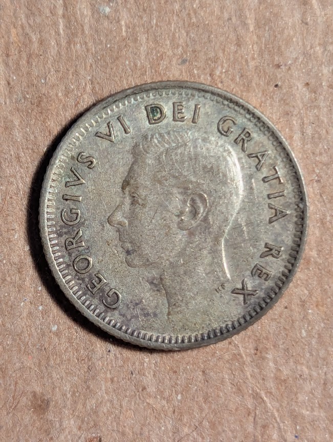 1951 Canada 10 Cents Silver