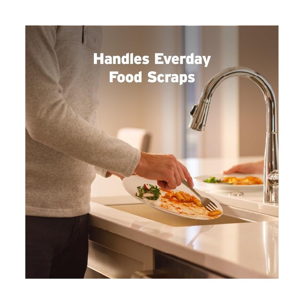 InSinkErator Badger 5 Garbage Disposal with Power Cord, Standard Series 1/2 H...