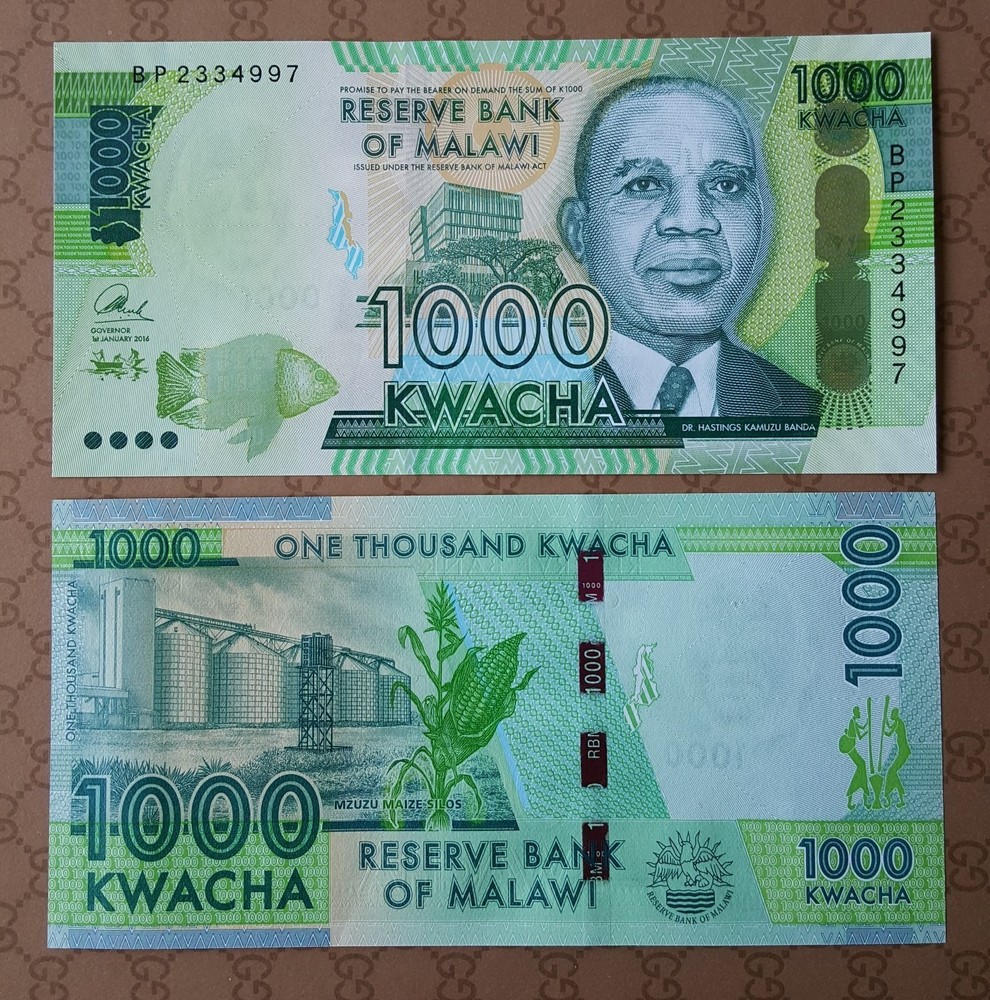 Malawi 1000 Kwacha 2016 P-67b UNC