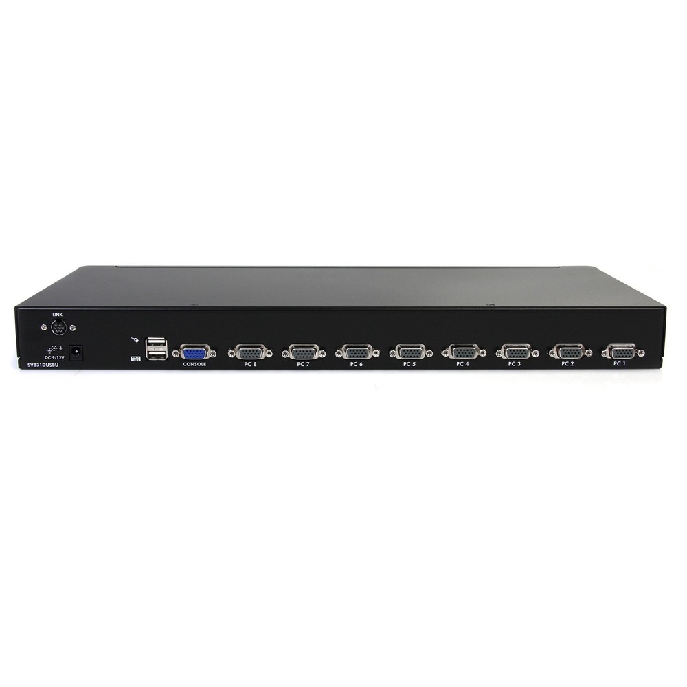 StarTech 8 Port 1U Rackmount USB KVM Switch with OSD