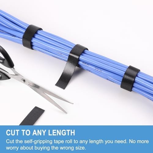 Hook and Loop Roll Double Sided Strips Reusable Wrap Fasteners