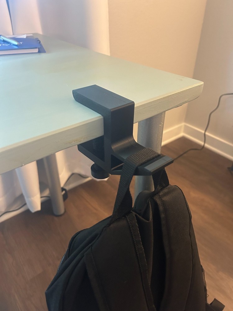Adjustable Table Hook with Knob – Purse, Backpack, Headphone & Bag Holder for De