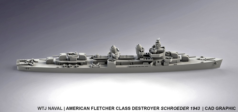 1:700 USS Schroeder 1943