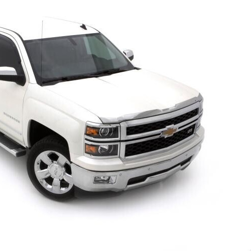 Chrome Aeroskin Hood Protector Bug Shield Deflector for 2014-2015 Silverado 1500