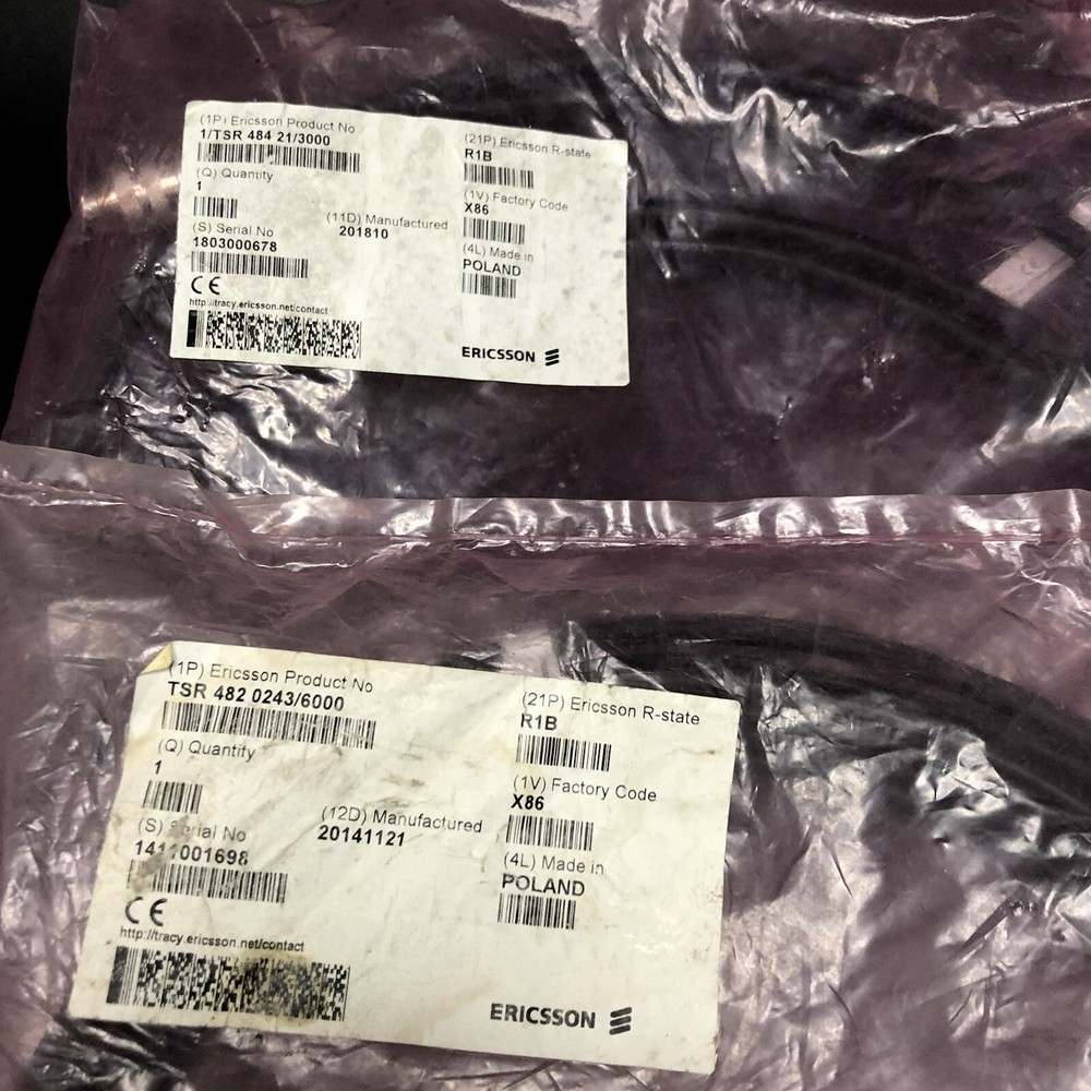 Ericsson 1/TSR 484 21/3000 Connection Cable Ve2