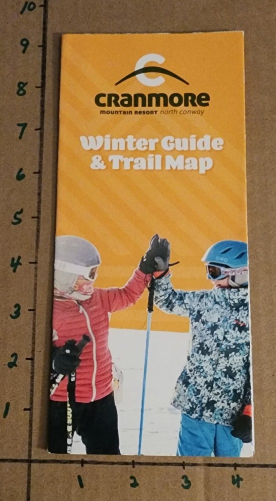 1960'S CRANMORE SKIMOBILE TRAIL MAP BROCHURES(2 DIFF.) PLUS 4 CURRENT TRAIL MAPS