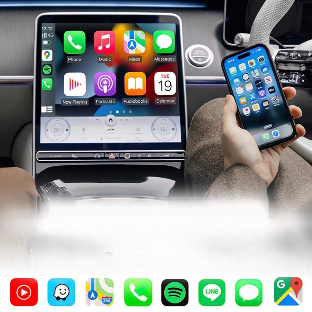 Wireless for Android Auto Adapter for CarPlay USB Dongle Bluetooth 4.2 Converter