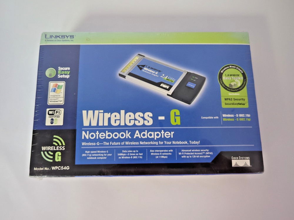 CISCO LINKSYS WIRELESS-G NOTEBOOK ADAPTER WPC54G