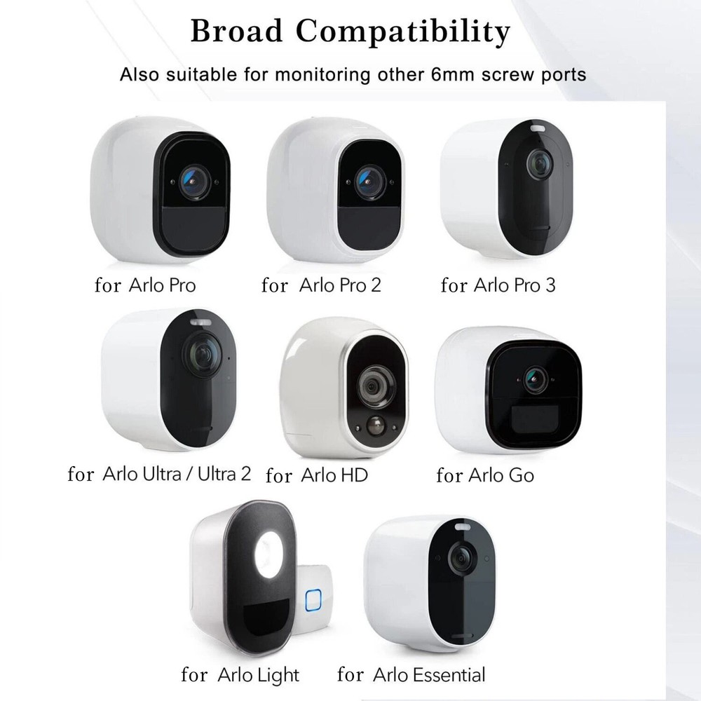 For Arlo Camera Wall Mount 4-Pack for Pro Ultra Rust Resistant Easy Install