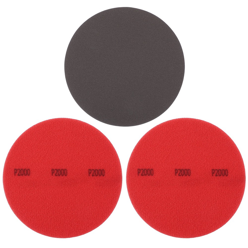 Bowling Ball Sanding Pads, 5" Hook & Loop Polishing Discs Grit 2000 3 Pack