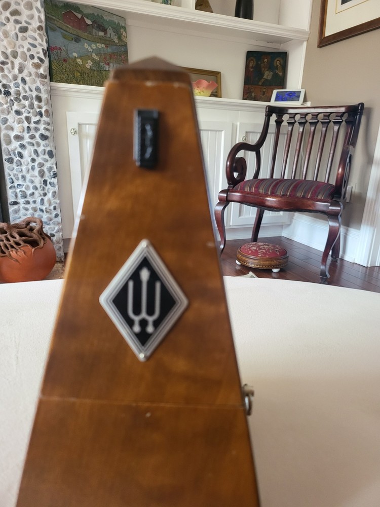 Wittner Metronome Vtg Windup Mahogany