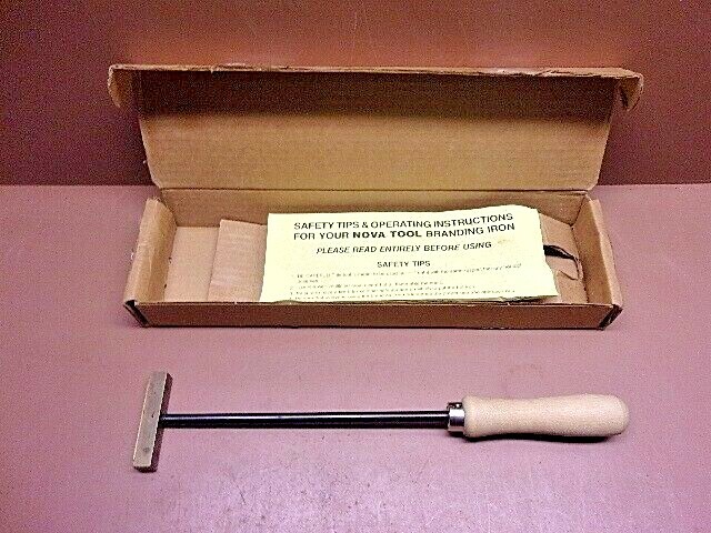 Nova Tool Co. Personal Branding Iron 'Hand Crafted by William A. Payton' NOS