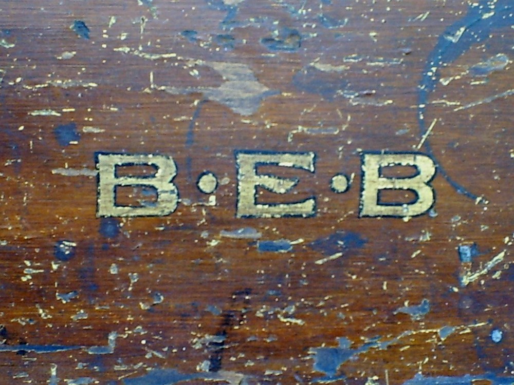 Antique Painted Chest Trunk Tool Box Primitive AAFA
