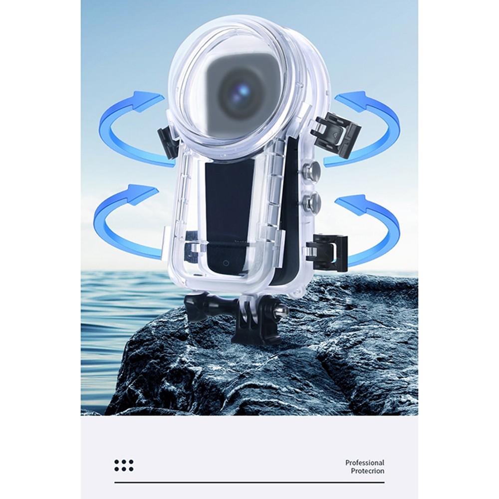 For Insta360 X3 Invisible Dive Case Waterproof Case Housing Shell Protector Box