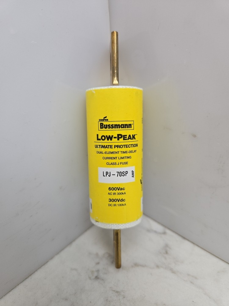 2 Pack Bussmann LPJ-70SP Dual-Element Time Delay Fuse 600 Volt 70 Amp New