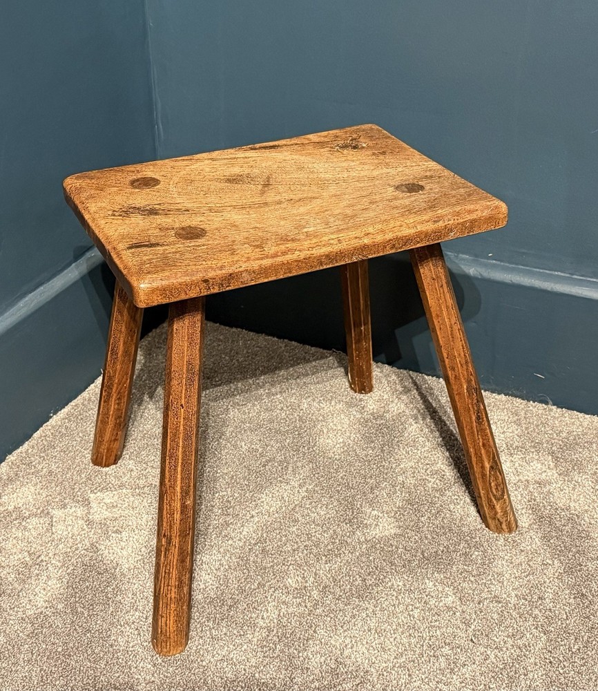 Beautiful 19th Century Oak Milking Stool