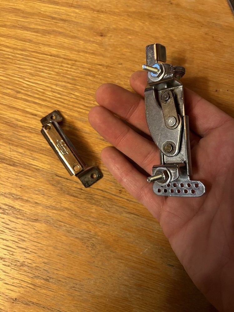 Vintage Ludwig Script Strainer + butt Plate