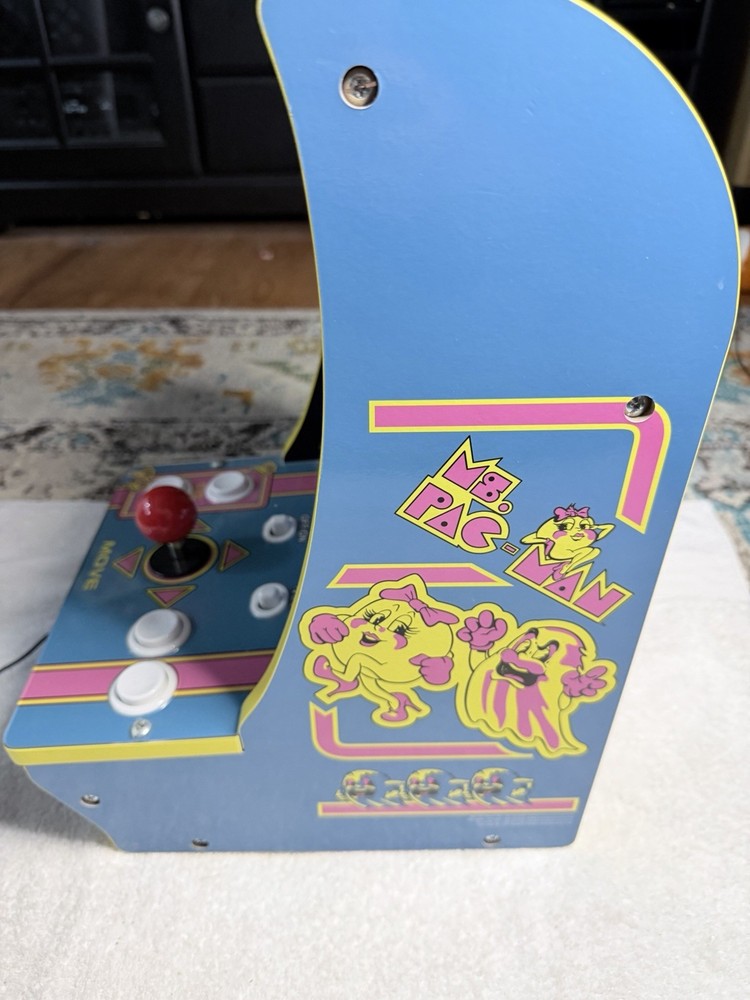 Arcade 1up 8261 Ms Pac-Man Tabletop Arcade GameSystem 16" Tested - works