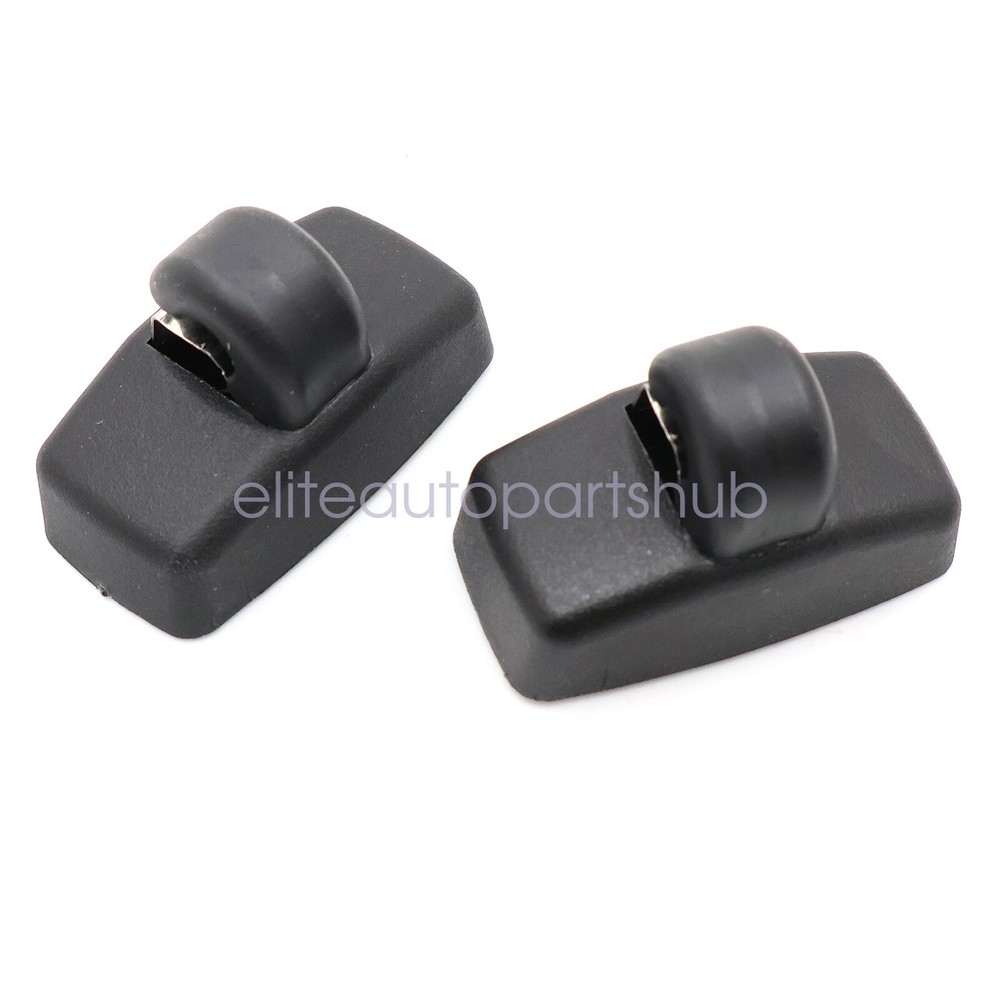 2Pcs Black Sun Visor Fixed-Clip Hook For VW Beetle Passat Golf Jetta 3B0857561B