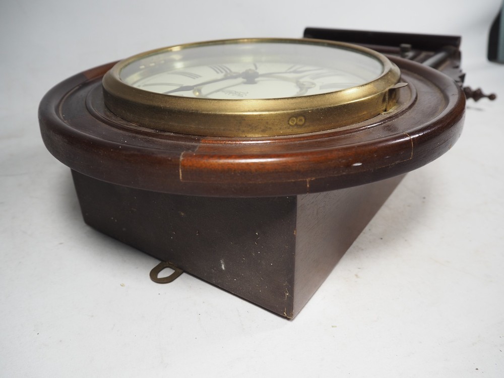 Vintage Highlands Mechanical Regulator Wall Clock With Pendulum