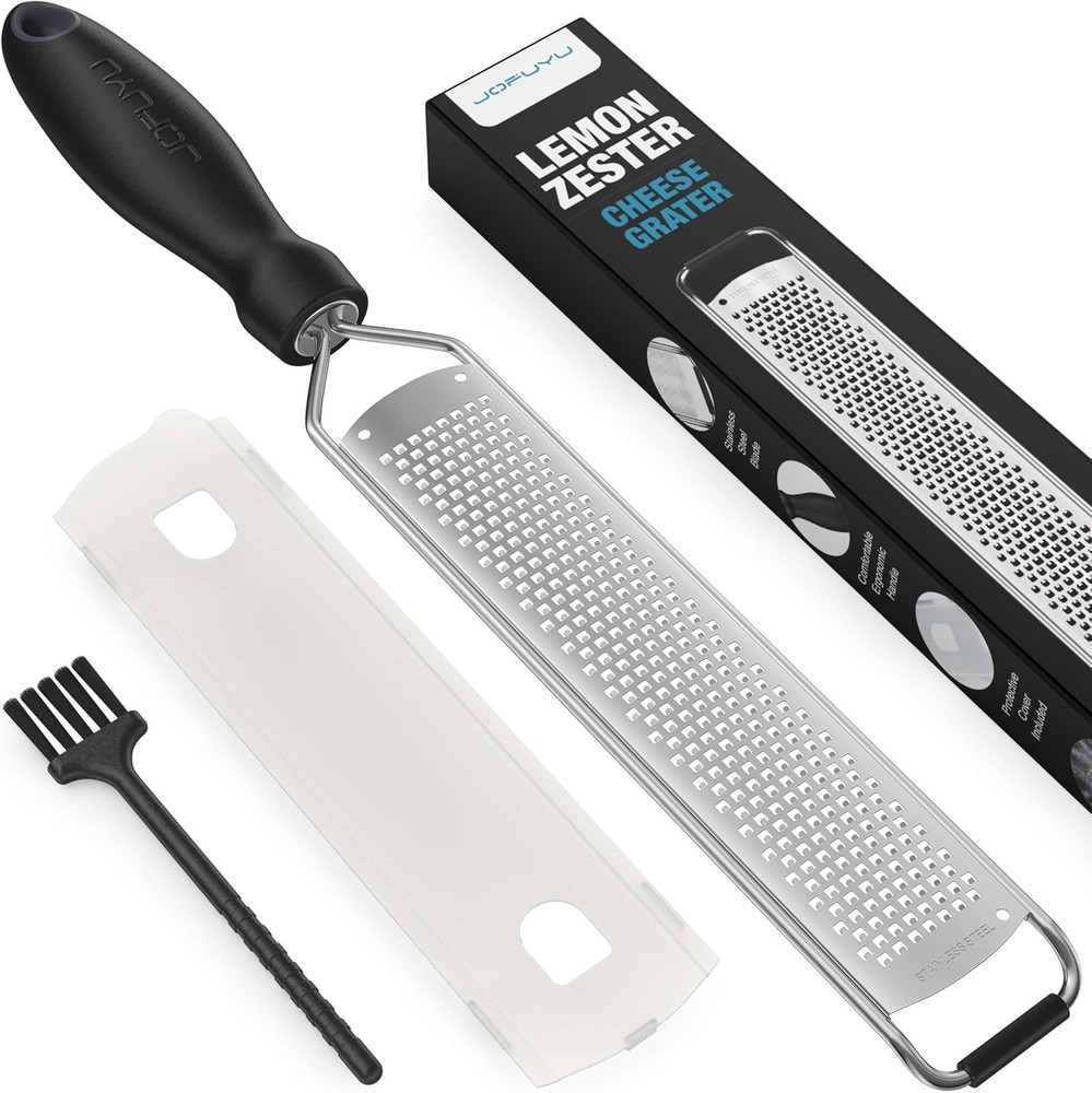 Zester Grater, Lemon Zester Grater with Handle, Premium Stainl Steel