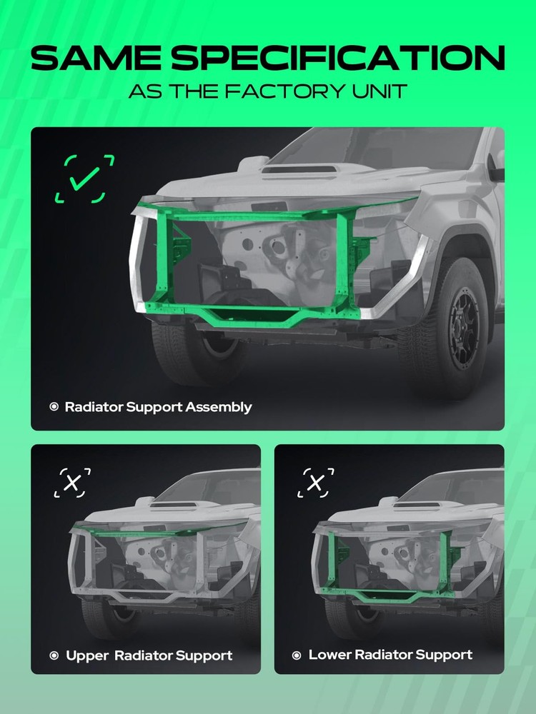 Radiator Support for E280 E300 E320 E350 E500 E55 AMG Steel Core Support