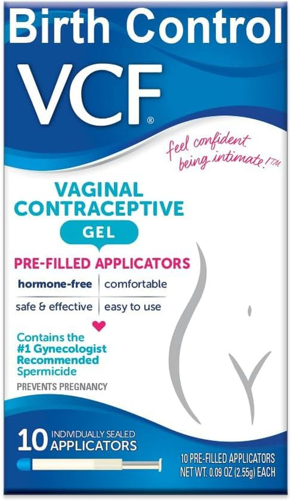 Contraceptive Gel Applicators Spermicide 10 Count