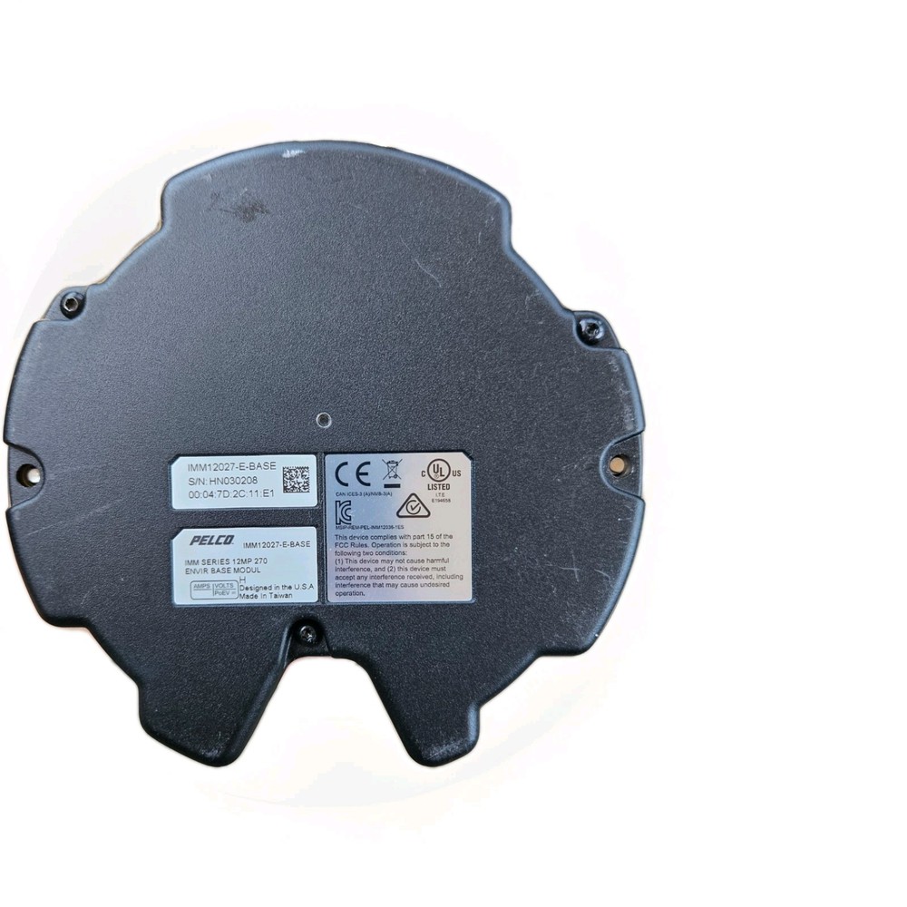 Pelco IMM12036-BASE 12 Megapixels 360 deg Indoor Base Module