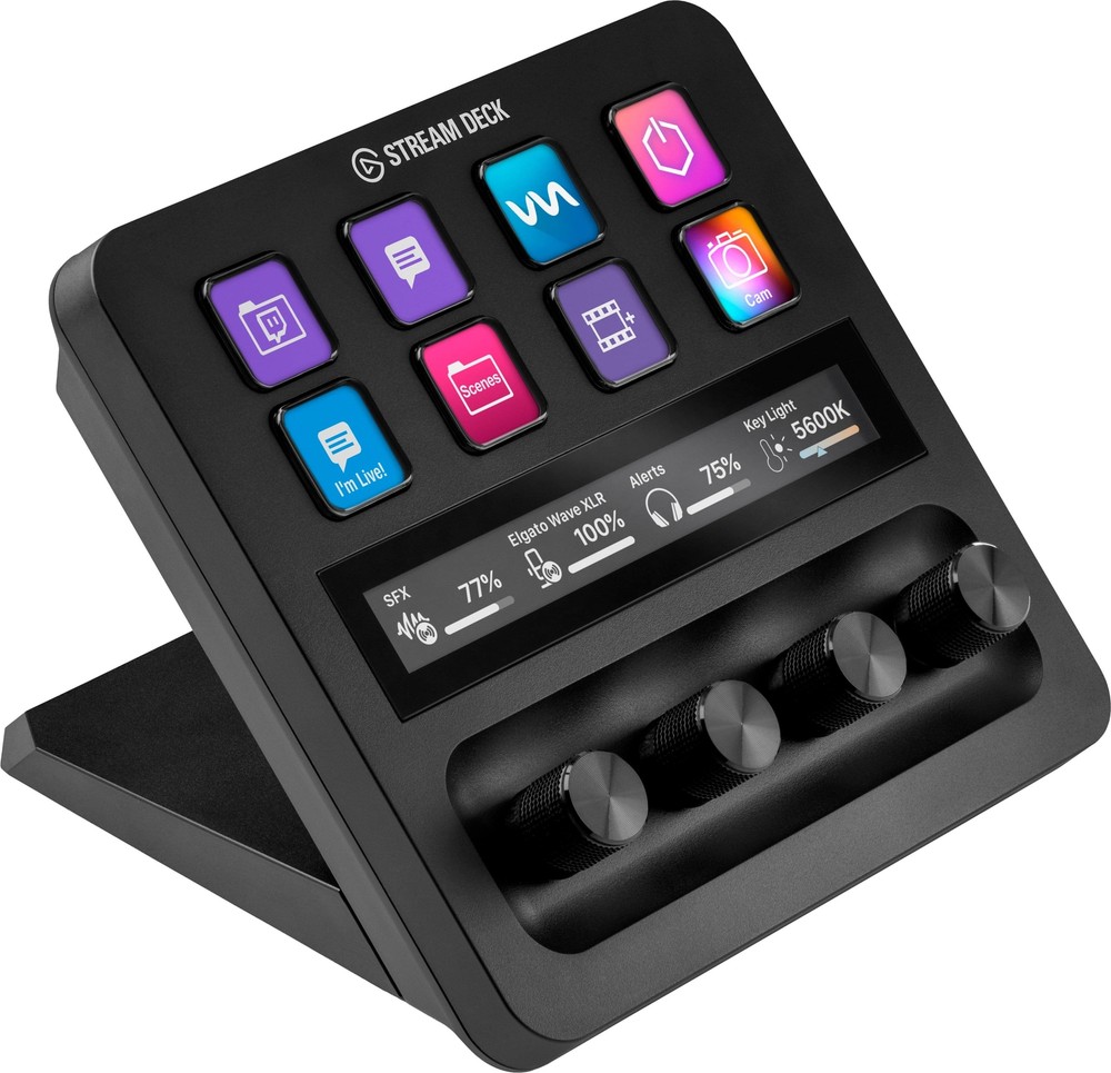 Elgato - Stream Deck + Studio Controller with customizable touch strip and di...