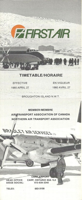 First Air system timetable 4/27/80 [4091]
