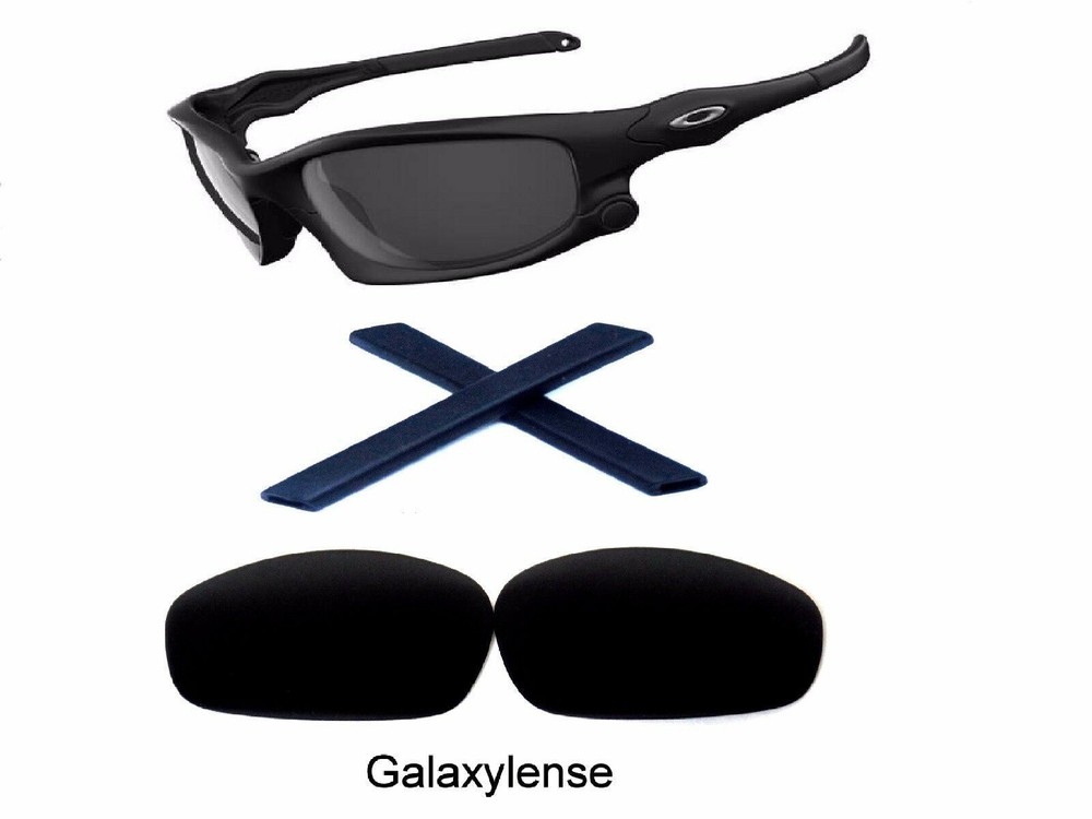 Galaxy Replacement Lenses + Rubber Kits For Oakley Split Jacket Black