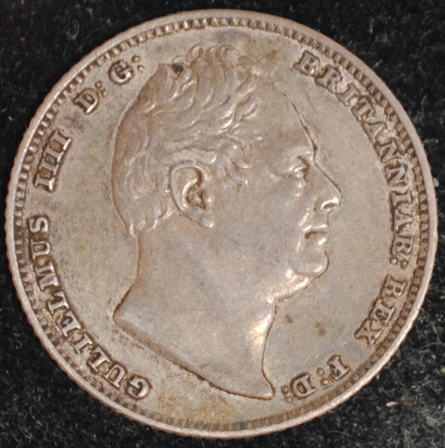 1834 Great Britain Sixpence VF+