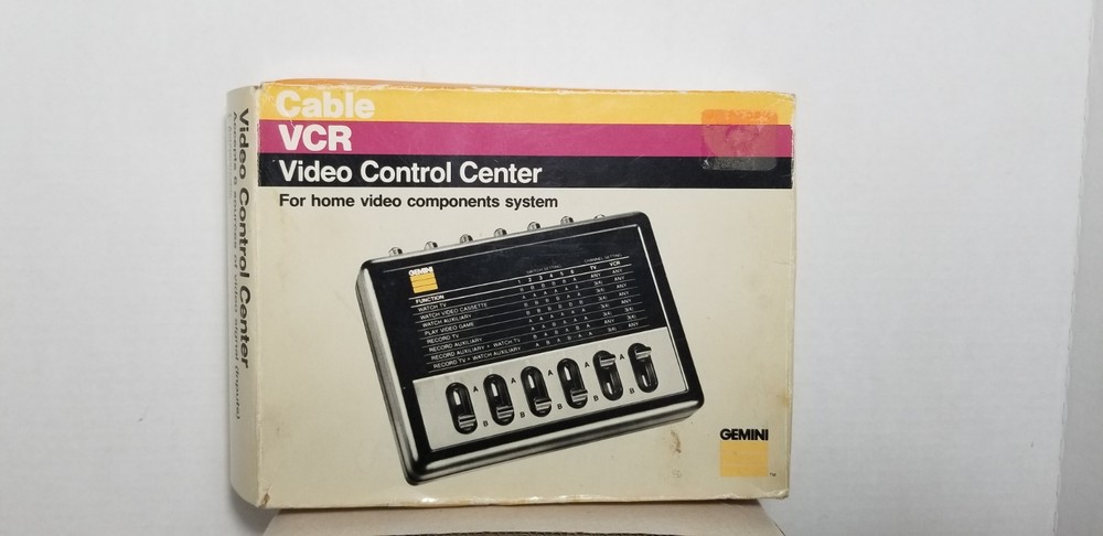 Gemini Cable VCR Video Control Center SC1500 Home Components NIB 6 Input