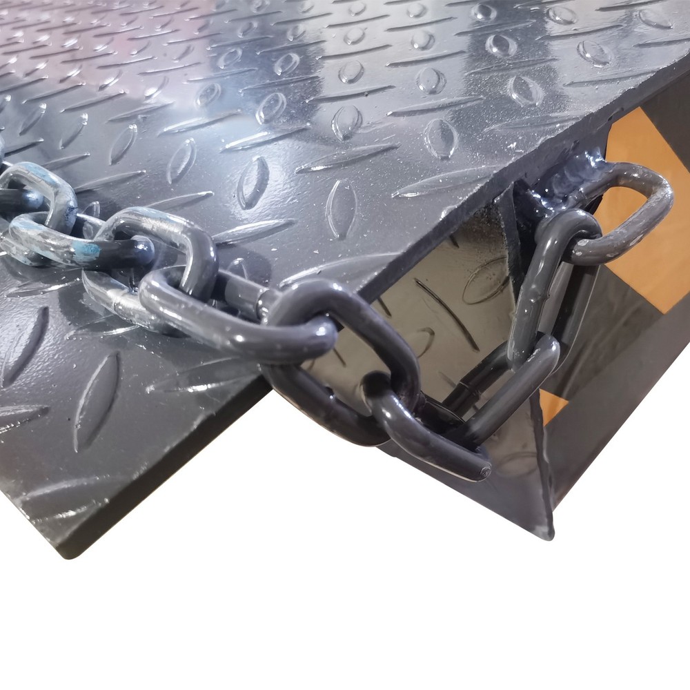 6000kg Heavy Duty Ground-to-Container Loading Ramp Platform Height-Adjustable