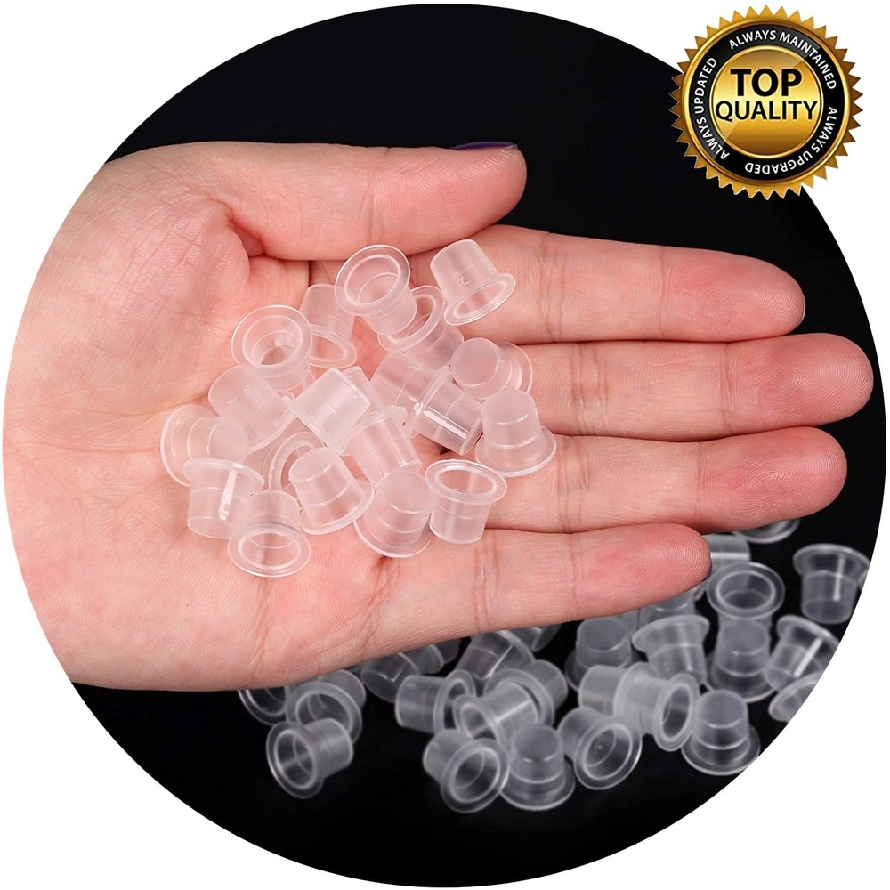 Professional 300-Piece Ink Cup Set - Reusable Waterproof Tattoo Accessory