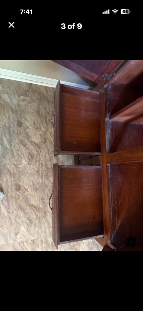 Vintage Handmade Armoire Solid Wood