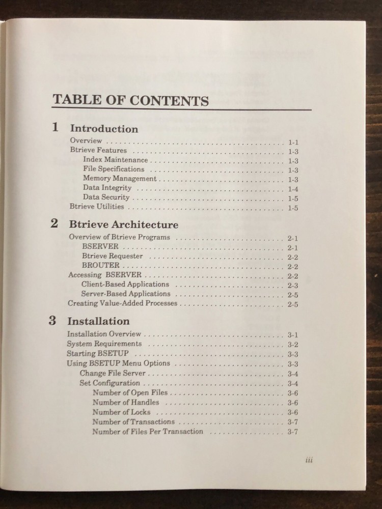 Novell - NetWare Btrieve Installation And Operation (1990)