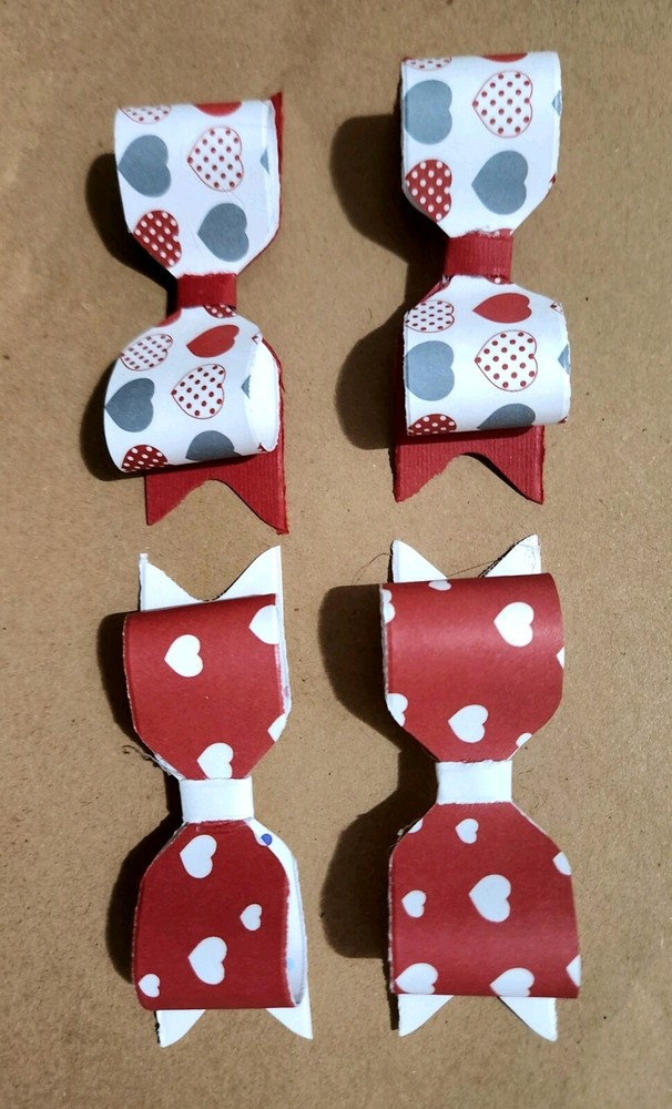 3 1/2 Inch Valentine Paper Bows