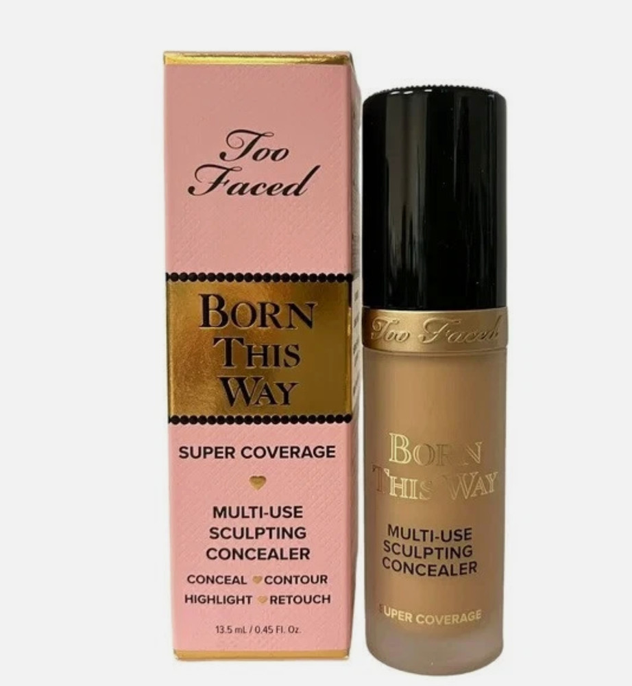 Too Faced Born This Way Super Coverage Multi-Use Concealer Warm Beige 0.45oz