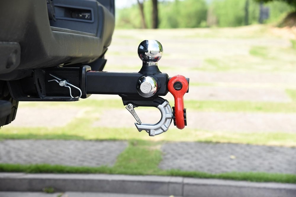 T-bar trailer hitch with pin, lock, hook, ball joints