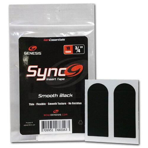 Genesis Sync Smooth Black 3/4" Insert Tape (10 pieces)