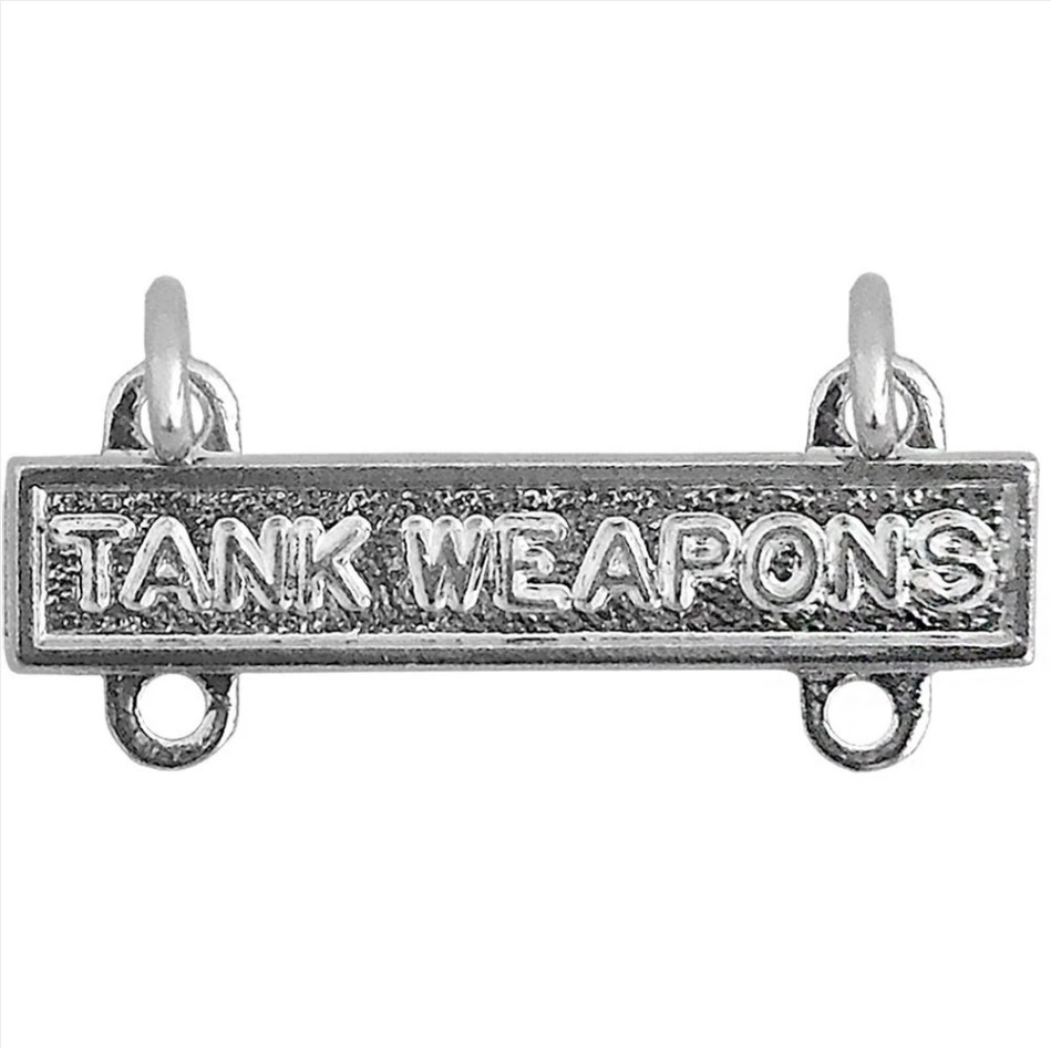 GENUINE U.S. ARMY QUALIFICATION BAR: TANK WEAPONS - MIRROR FINISH