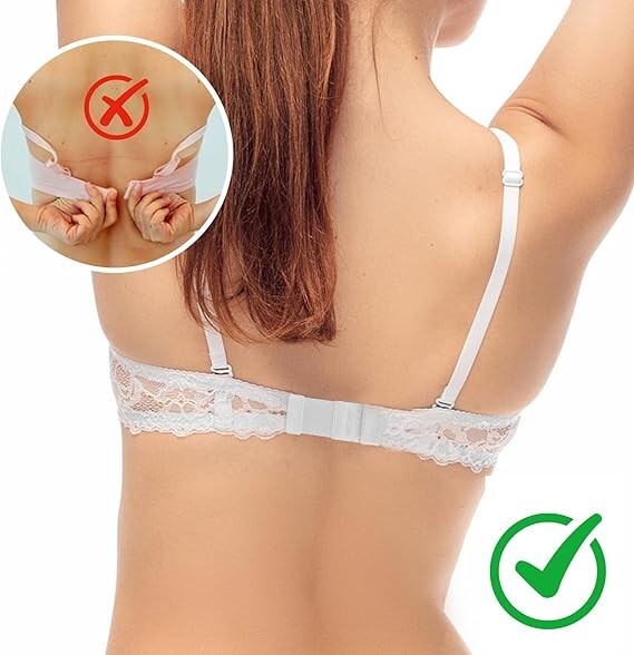 3Row 2Hook Bra Extension Strap Bra Extender Maternity Underwear Adjustable Strap