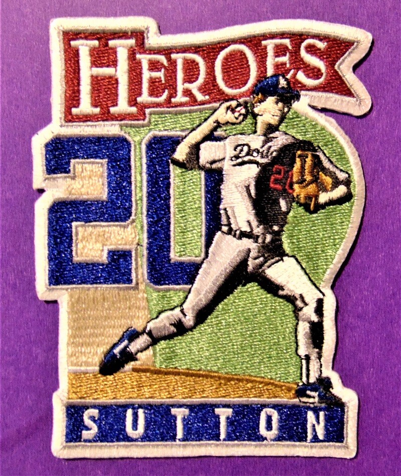 DON SUTTON LA DODGERS HEROES AUTHENTIC MLB PATCH