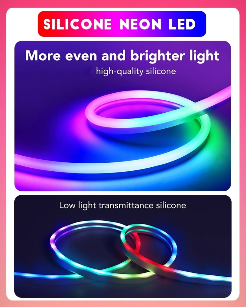 RGBIC Neon Rope Light with Music Sync