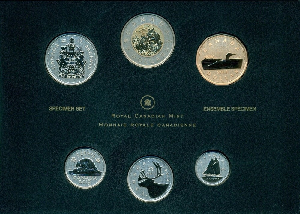 2013 $2 SPECIMEN SET THE BLACK BEAR SPECIAL EDITION